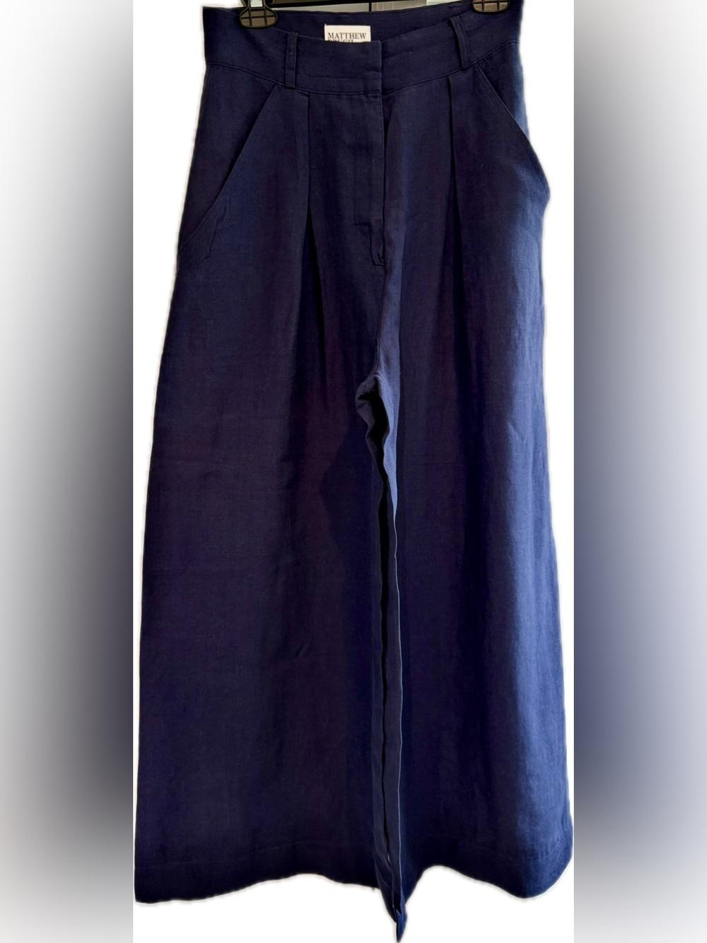 Matthew Bruch Size 4 Linen Wide Leg Pants LIKE NEW!